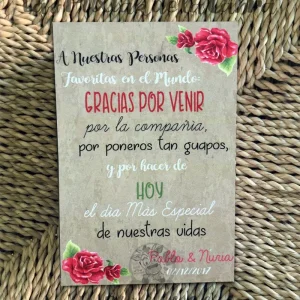 Tarjetas Agradecimiento Rosas Rojas
