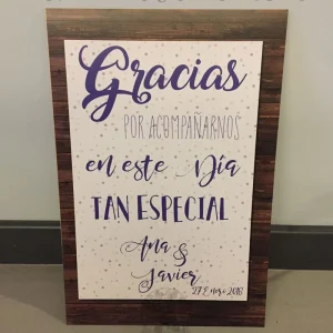 Gracias por acompañarnos en este día tan especial