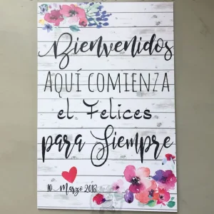 Bienvenidos “Aquí comienza nuestro felices para siempre”