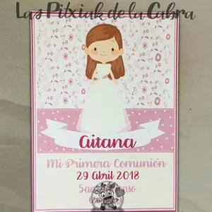 Cartel para Bienvenida Comunión