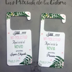 Cuelga puertas “Shh….No molestar”