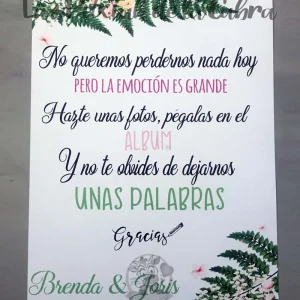 Cartel Álbum de fotos