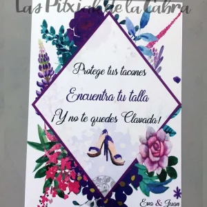 Cartel ¡No te quedes clavada!