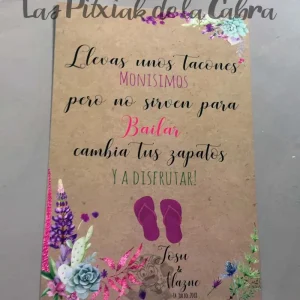 Cartel Cambia tus zapatos Craft