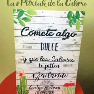 Cartel Cactus “Comete algo Dulce”
