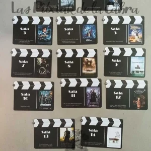 Mesero claqueta de cine