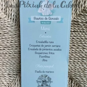 Minuta Bautizo Gonzalo