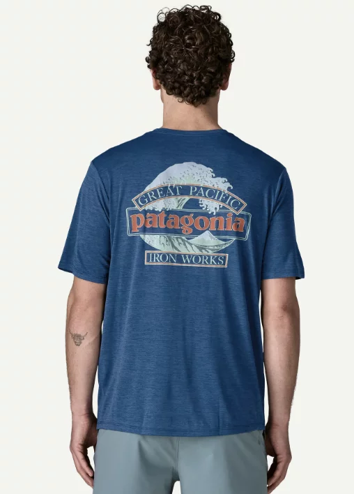 Patagonia Capilene Cool Daily Shirt Great Waves Blue