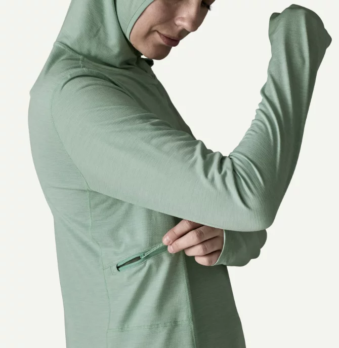 Patagonia Capilene Cool Sun Hoody Woman Blue - Imagen 7