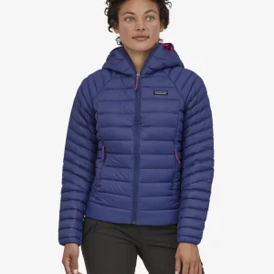Patagonia Down Sweater Hoody Woman Blue
