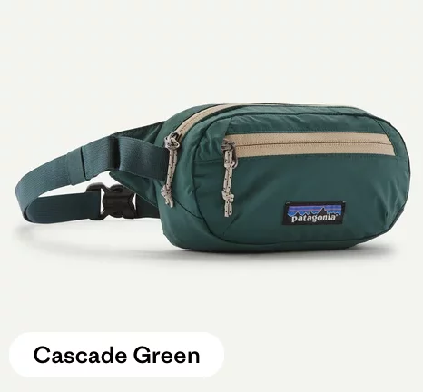Patagonia Terravia Mini Hip Pack Green - Imagen 2