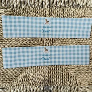 Pegatina Botellas de Agua Bautizo Daniel