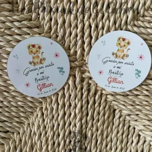 Pegatina Bautizo Gillian