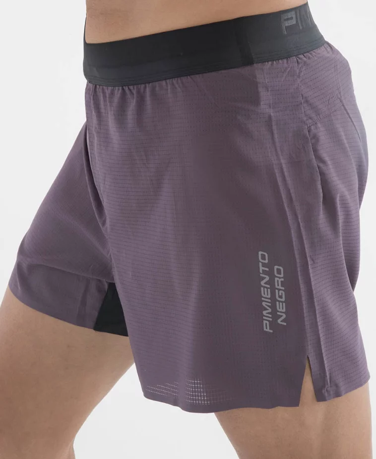 Pimiento Negro Pantalón Running Hombre Vino - Imagen 6