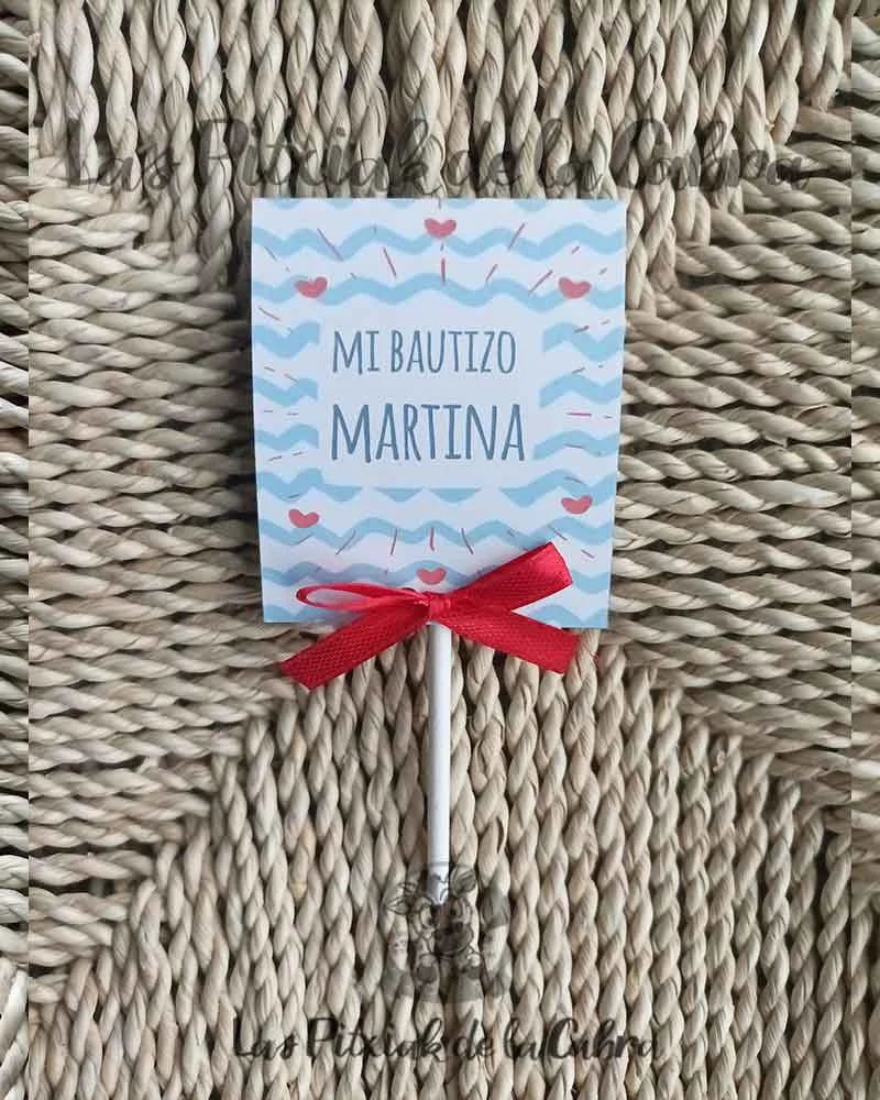 Piruleta Bautizo Martina - Imagen 2