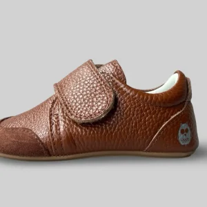 Poco Nido zapatos barefoot respetuosos oxford primeros pasos en piel café