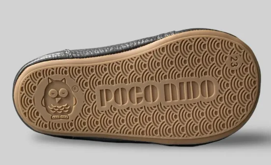 Poco Nido zapatos barefoot respetuosos oxford primeros pasos en piel gris - Imagen 5