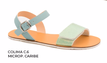 Coqueflex sandalias barefoot 1446 VERDE AQUAMARINE (Ref: Colima 6 Caribe) adulto y nño
