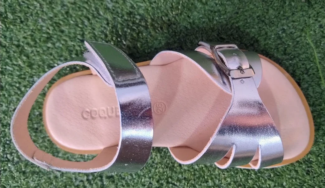 Sandalias respetuosas peques Coqueflex 15533 Chicago Icaro plata - Imagen 3