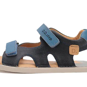 DD Step sandalias barefoot en piel Royal Blue G076-51995 (EU 26-37)