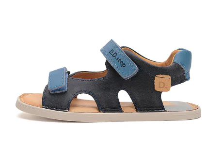 DD Step sandalias barefoot en piel Royal Blue G076-51995 (EU 26-37)