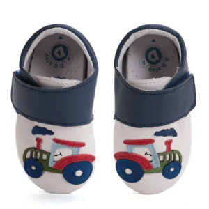 DD Step mocs respetuosos primeros pasos / zapatillas casa / guarderia modelo K1596-51916 blanco y azul