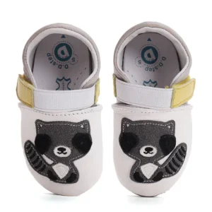 DD Step mocs respetuosos primeros pasos / zapatillas casa / guarderia modelo K1596-51788  blanco y amarillo