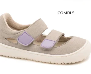 Coqueflex Sandalias/merceditas Respetuosas combi 5 gris y lila modelo 15512