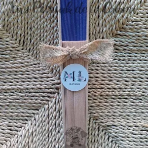 Abanico Adornado Madera