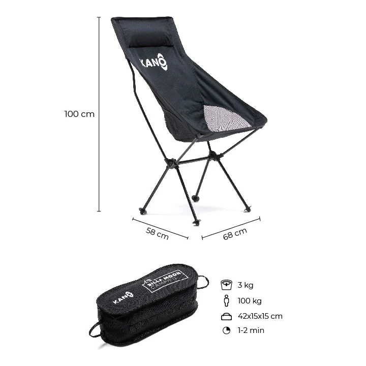 Silla Plegable Moon Para Camping y Playa - Imagen 5