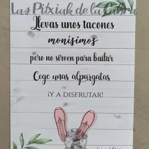 Cartel Alpargatas Sergio&Cristina