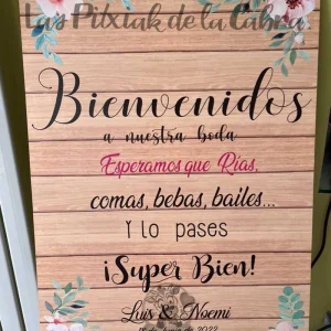 Cartel Bienvenida Luis&Noemi