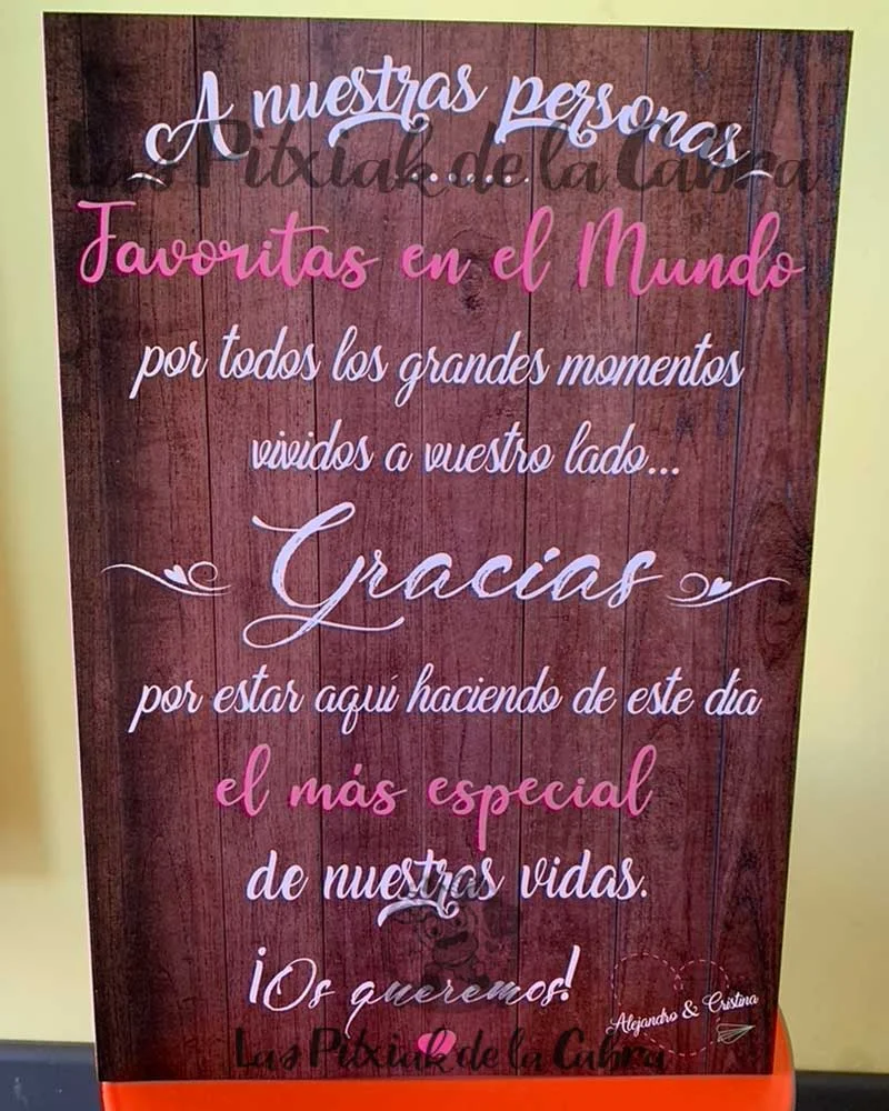 Bienvenida Madera y Rosa