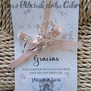 Broche Mariposa con Tarjeta Agradecimiento