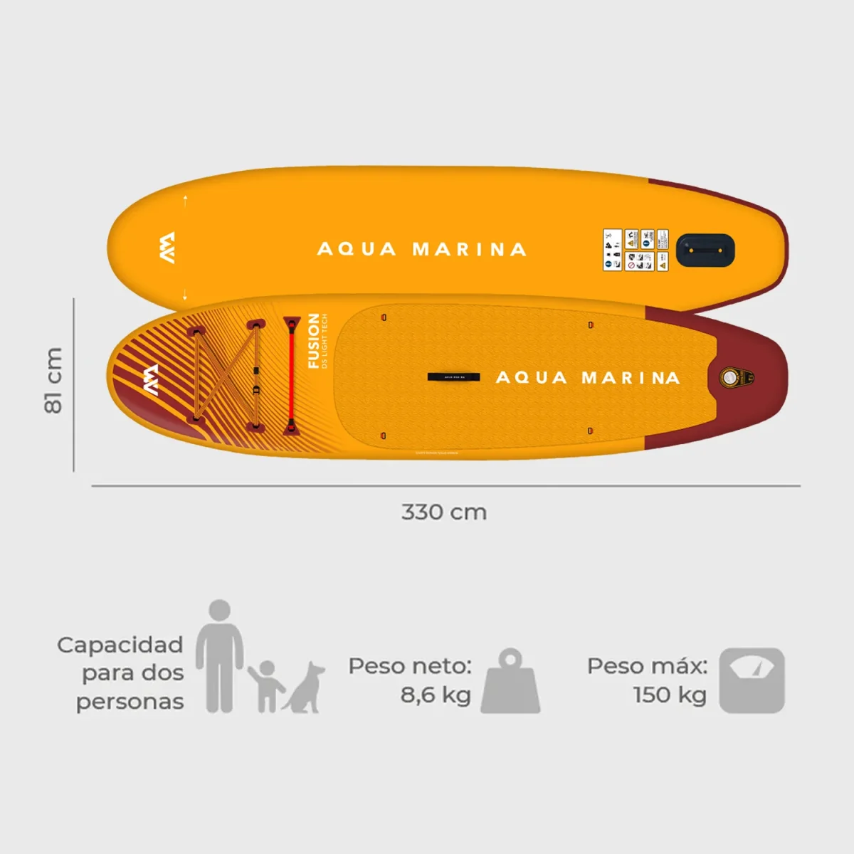 Stand Up Paddle SUP Fusion 10’10” - Imagen 5