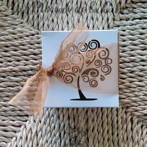 Caja Cuadrada Árbol con Bombones
