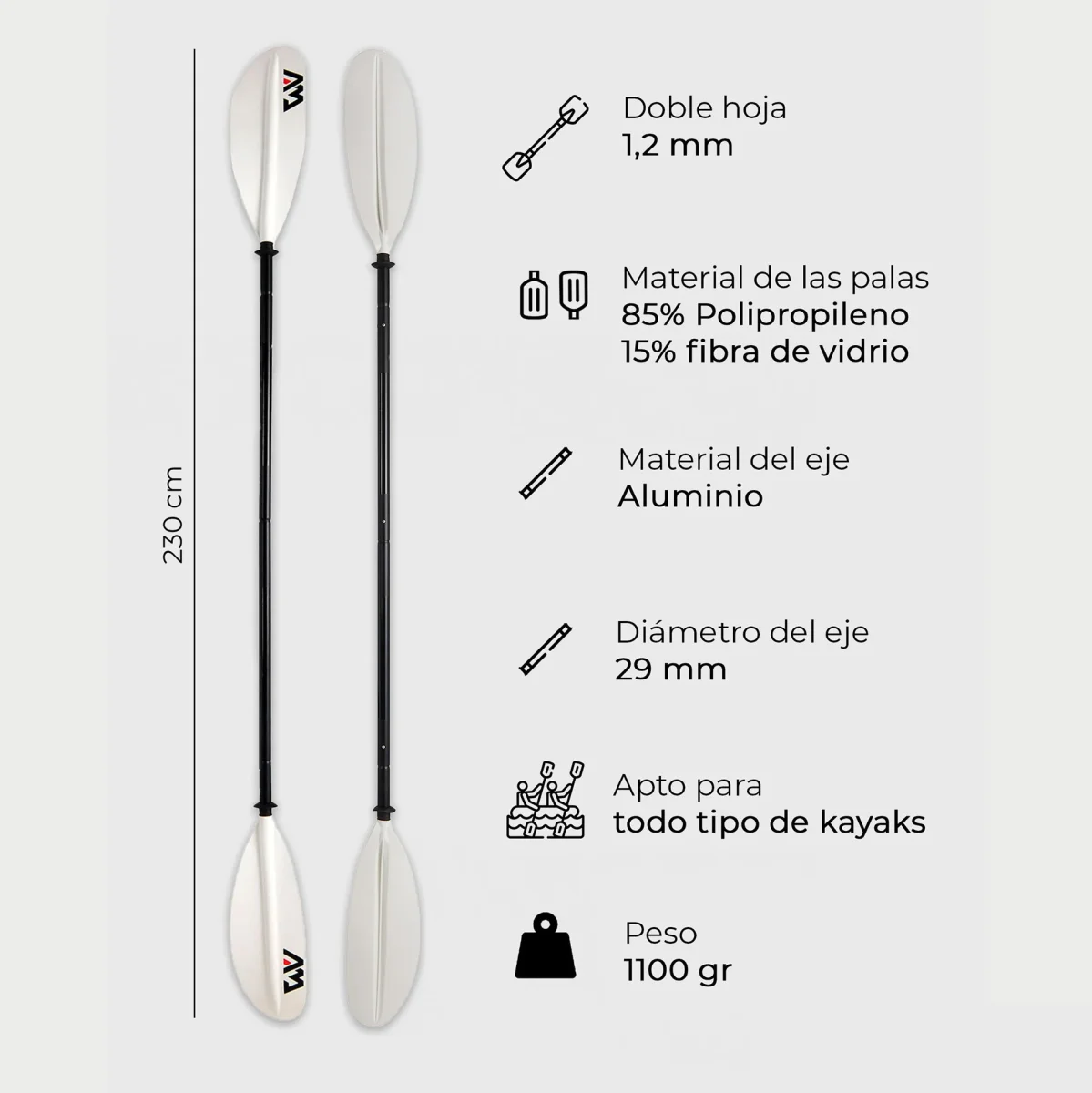 Remo Kayak KP-1 Aluminio - Imagen 4