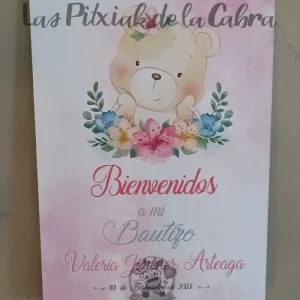 Cartel Bienvenida Valeria