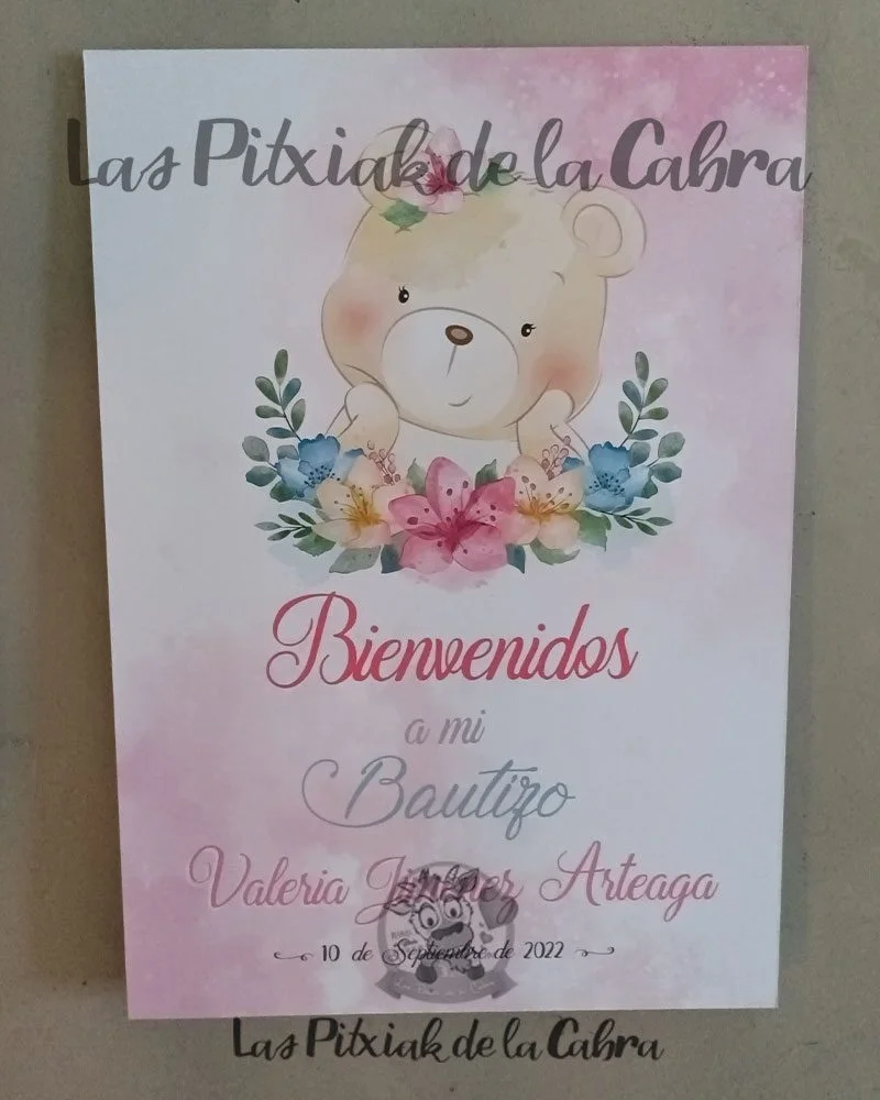 Cartel Bienvenida Valeria