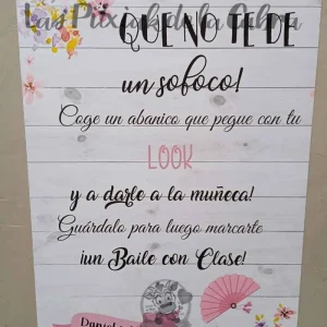 Cartel Abanico Daniel&Alba