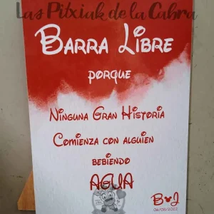 Cartel Barra Libre Disney