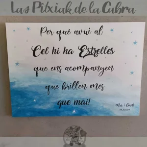 Cartel Cielo Mar&Dani