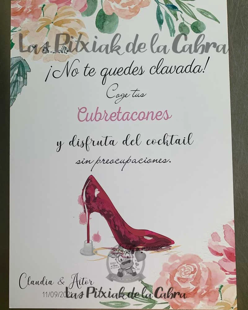 Cartel Tacones Claudia&Aitor