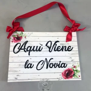 Cartel de boda rosas rojas