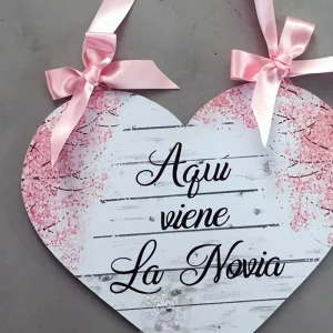 Novia corazón almendros