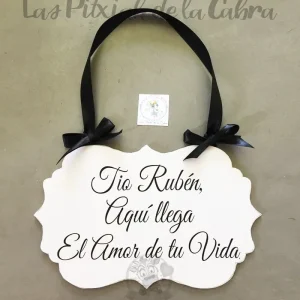Cartel boda forma vintage