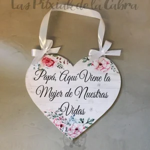 Cartel corazón papi