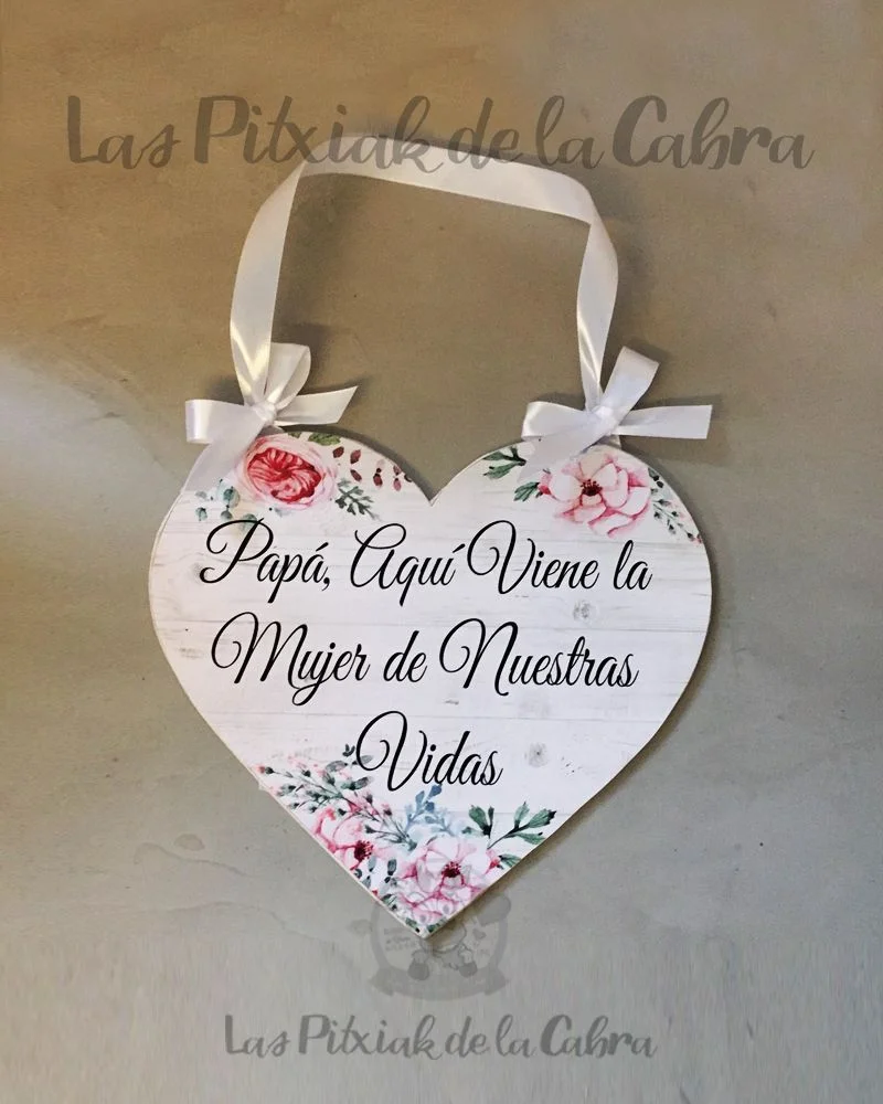 Cartel corazón papi