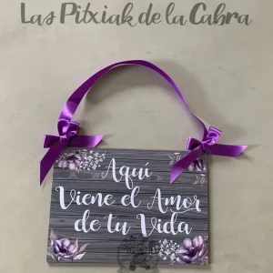 Cartel Flores Moradas