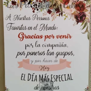 Cartel Bienvenida Gillian